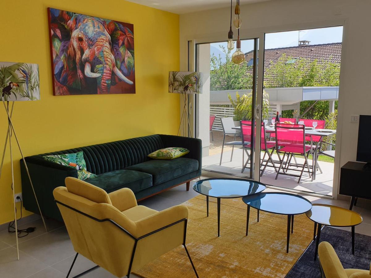 L'Appartement Jardin Avec Vue Montagnes Sevrier Exterior photo